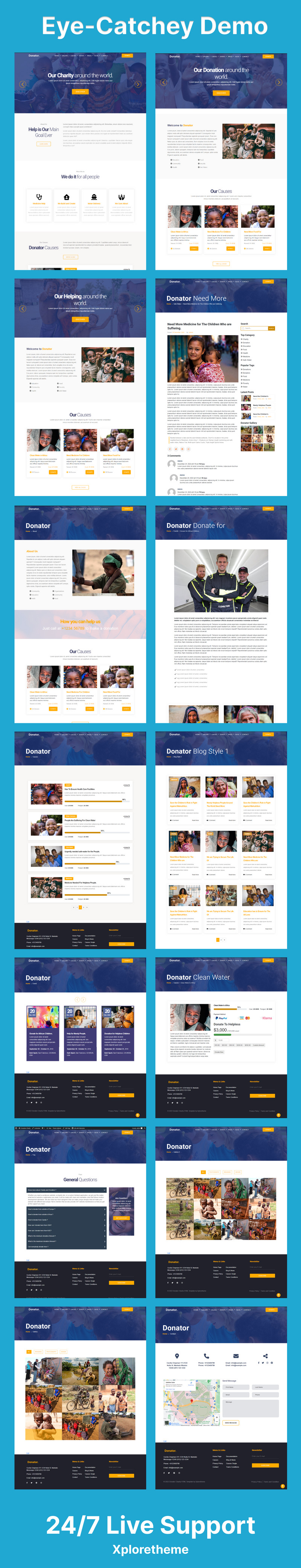 Donator-Charity Fundraising Non-Profit WordPress Theme. - Features Image 1