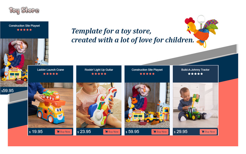 Магазин іграшок – веб-сайт Bootstrap - Features Image 1