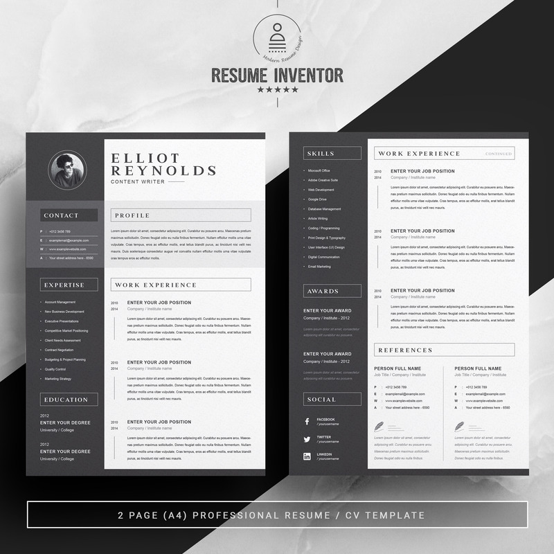 Flliot Printable Resume Templates - Features Image 2