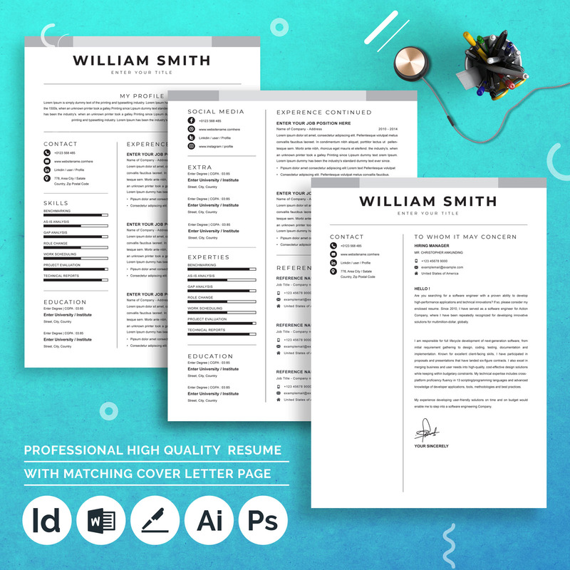 William Smith / Temiz Özgeçmiş Şablonu - Features Image 3