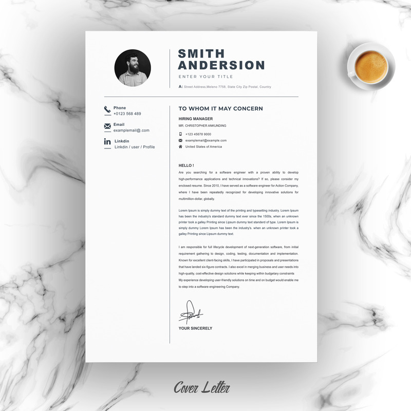 Smith Anderson / Profesyonel Özgeçmiş Şablonu - Features Image 3