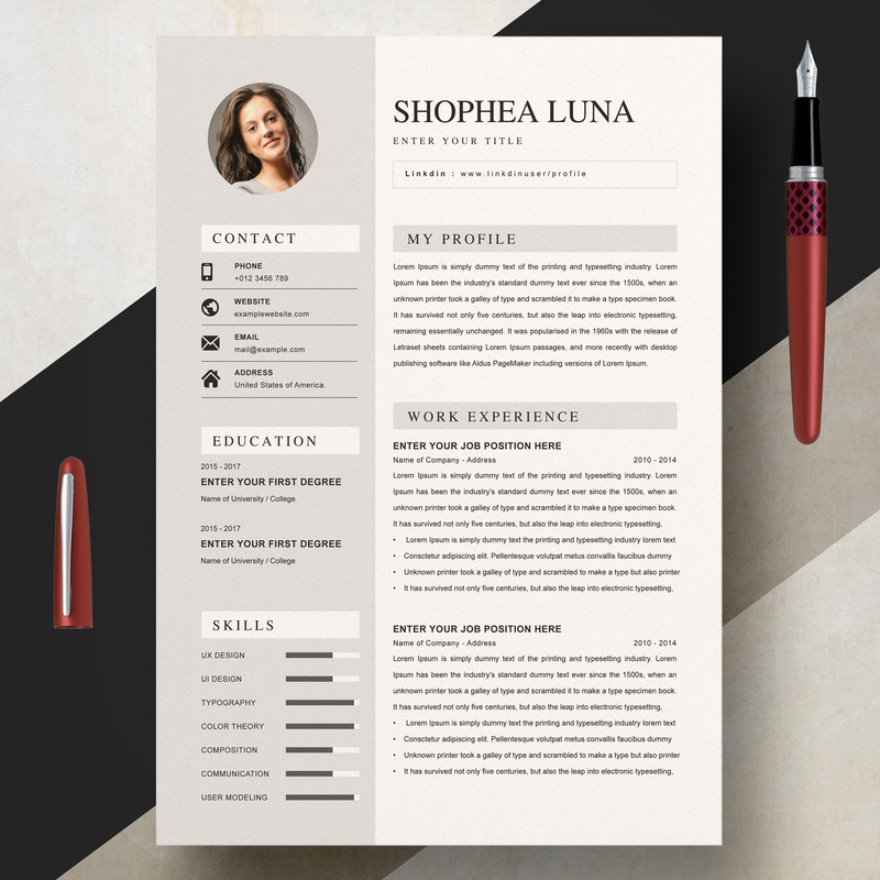 Shopher Luna / Temiz Özgeçmiş - Features Image 1
