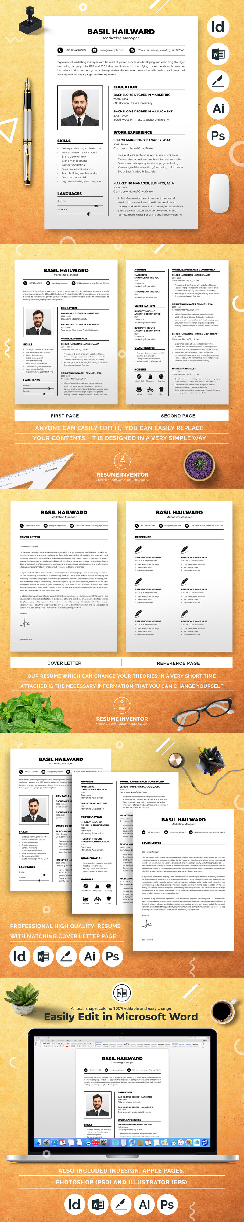 Simple And Clean Resume Template - 24710641eae3ba9c9e0ae3da84d22a78 