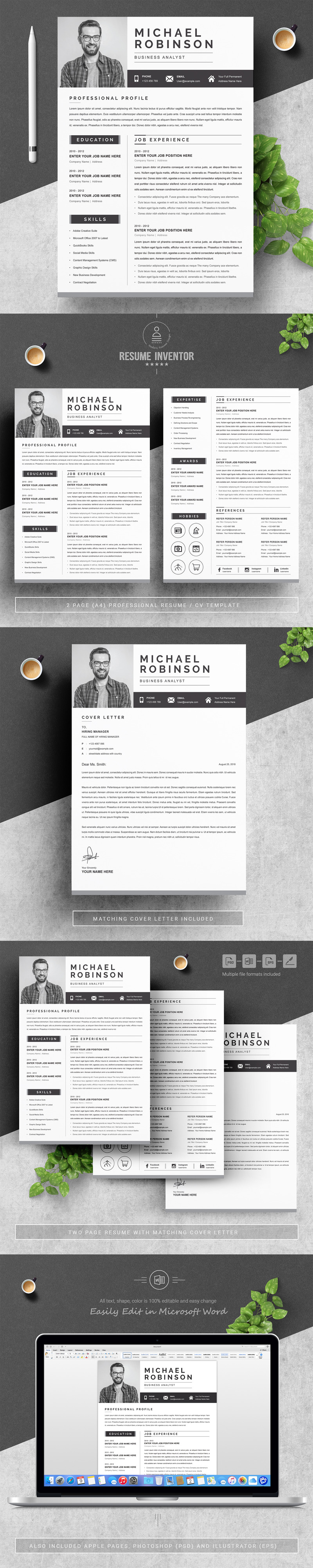 Miglior Curriculum Vitae con lettera di presentazione - Caratteristiche Immagine 1