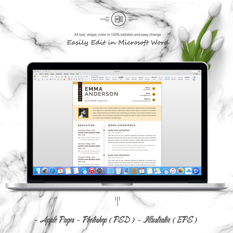 Emma Anderson / Özgeçmiş Şablonu - Features Image 5