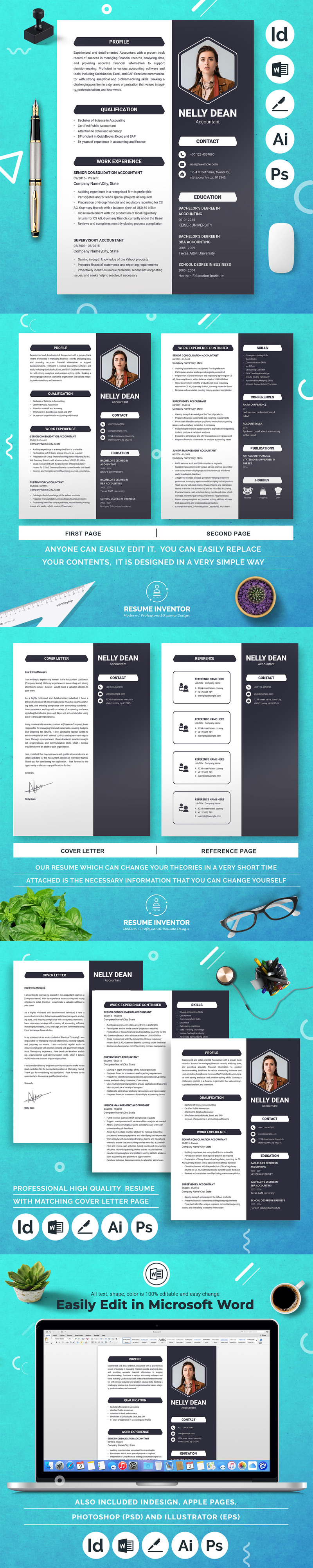Modern Resume Template CV Design #439642 - TemplateMonster