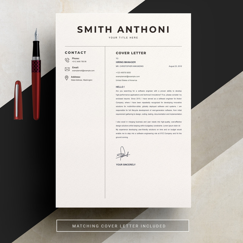 Smith Anthoni / Clean Resume Template - Features Image 4