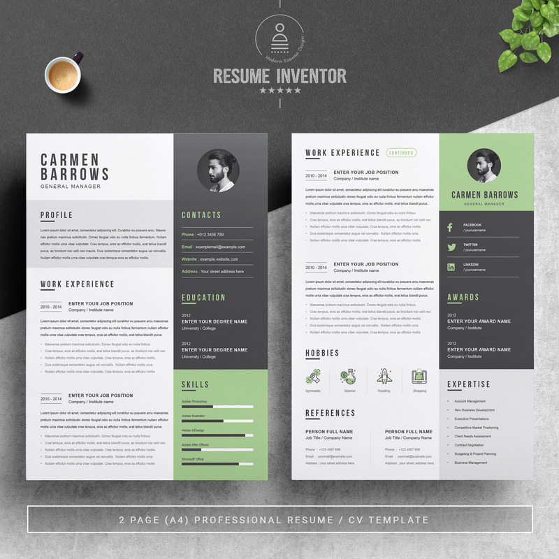 Carmen Printable Resume Templates - Features Image 2