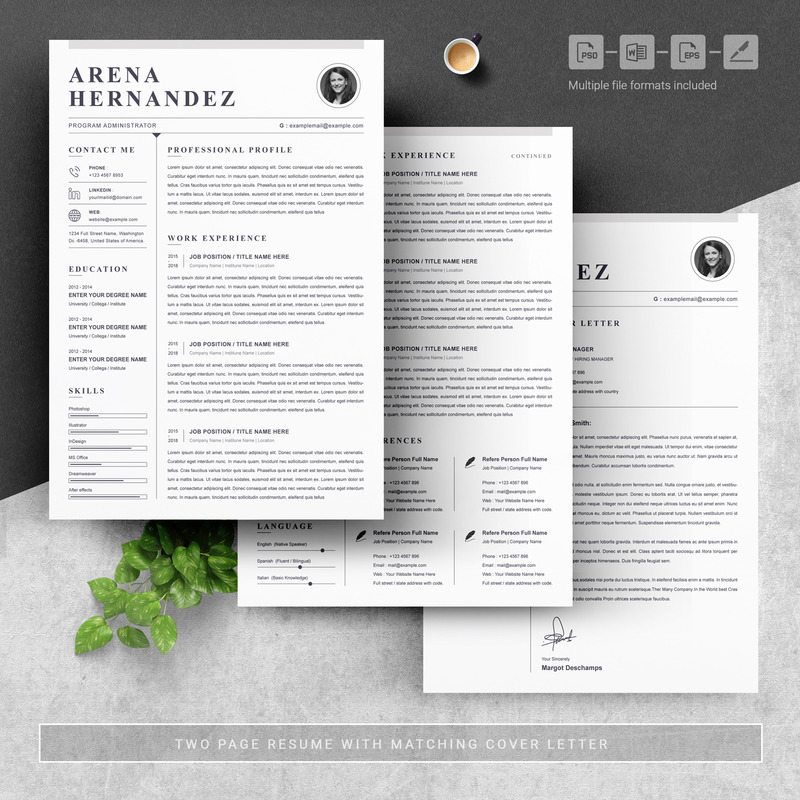 Arena / Clean Resume Template - Features Image 4
