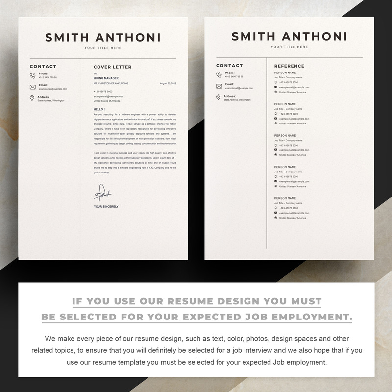 Smith Anthoni / Clean Resume Template - Features Image 3