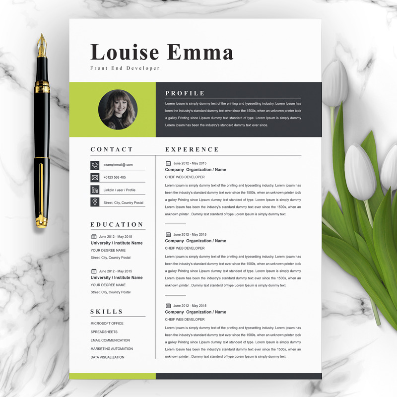 Louise Emma / Profesyonel CV Şablonu - Features Image 1
