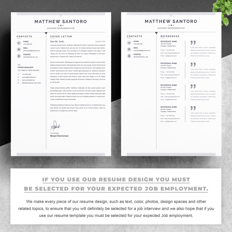 Matthew / Modello di curriculum pulito - Caratteristiche Immagine 3