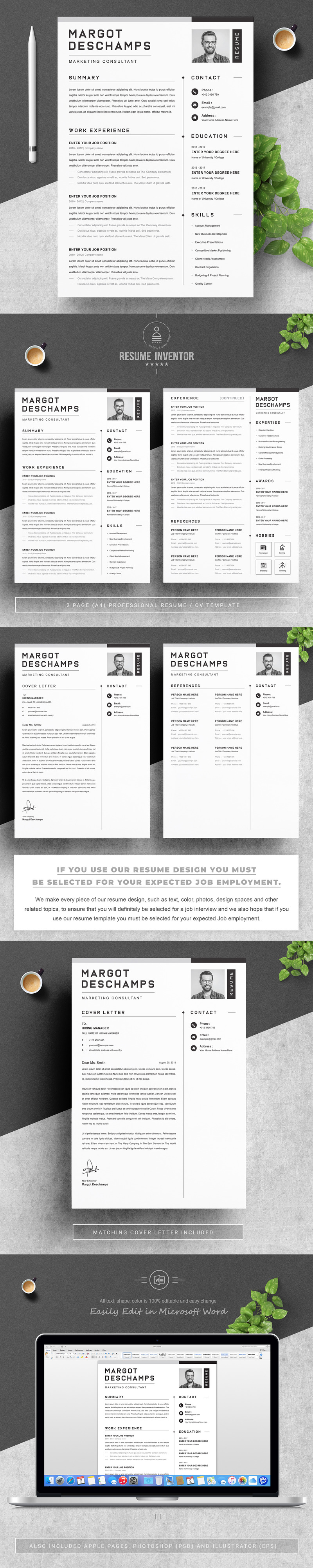 Best Curriculum Vitae with Cover Letter | Apple Pages - Features Image 1