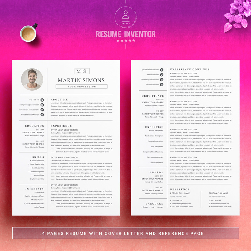 Martin Simons / Resume Template - Features Image 1