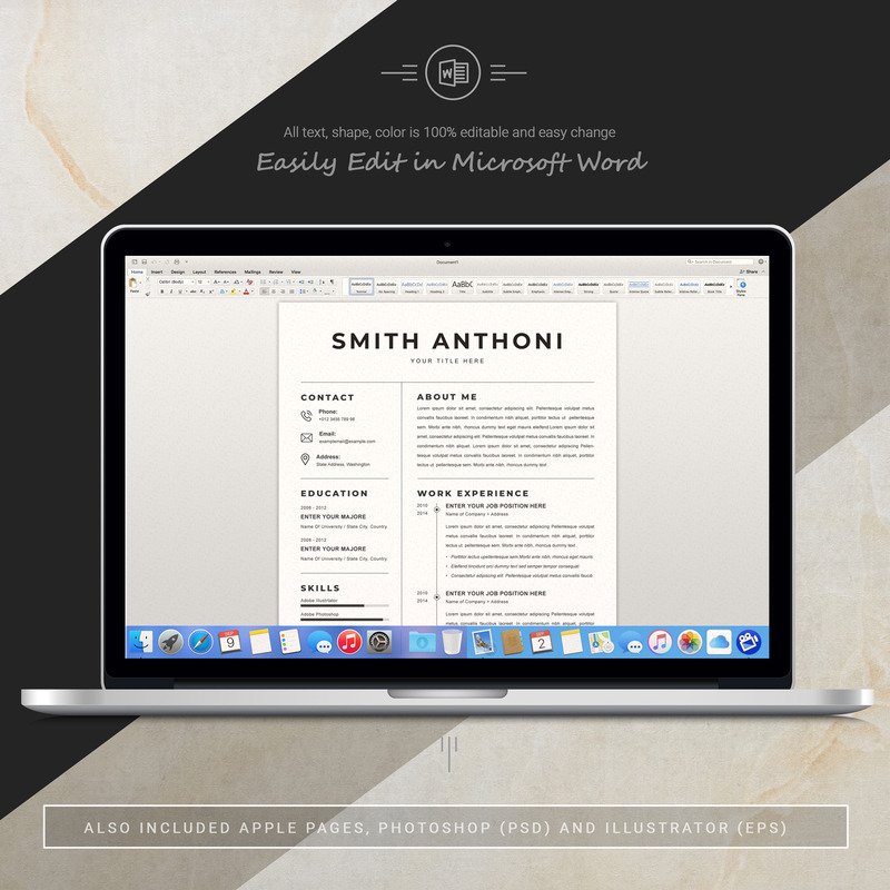 Smith Anthoni / Clean Resume Template - Features Image 5