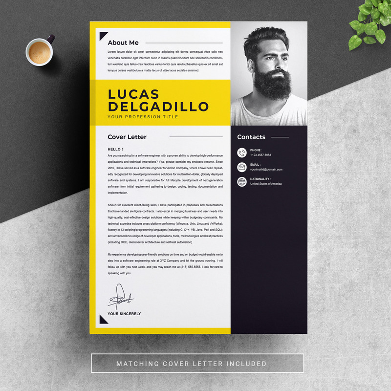 Lucas / Профессиональные шаблоны резюме - Изображения фич 4