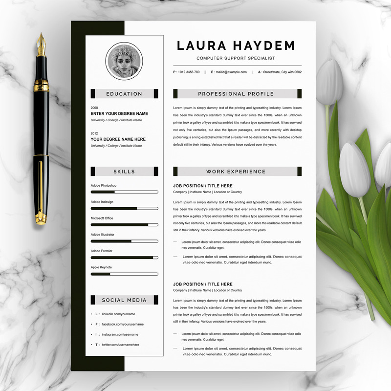 Profesional | Plantilla de CV CV - Características Imagen 1