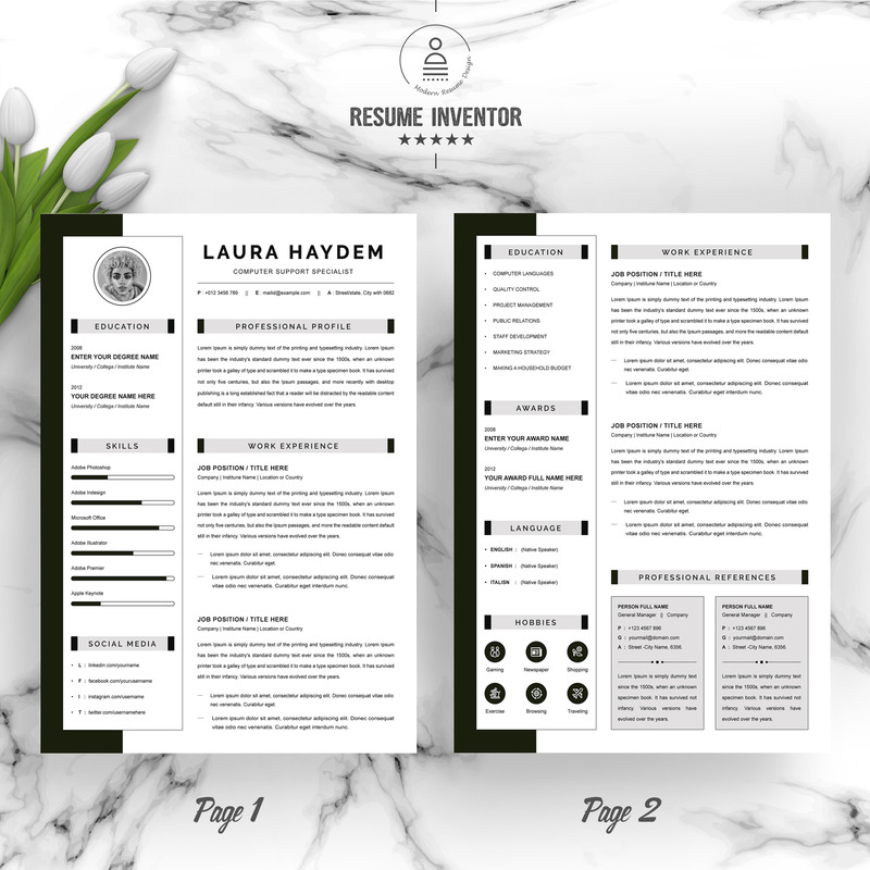 Profesional | Plantilla de CV CV - Características Imagen 2