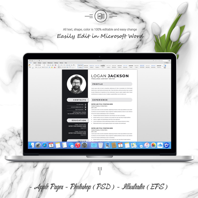LOGAN JACKSON / Özgeçmiş Şablonu - Features Image 5