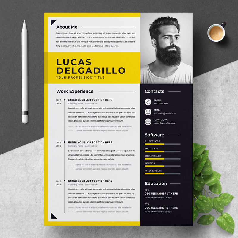 Lucas / Профессиональные шаблоны резюме - Изображения фич 1