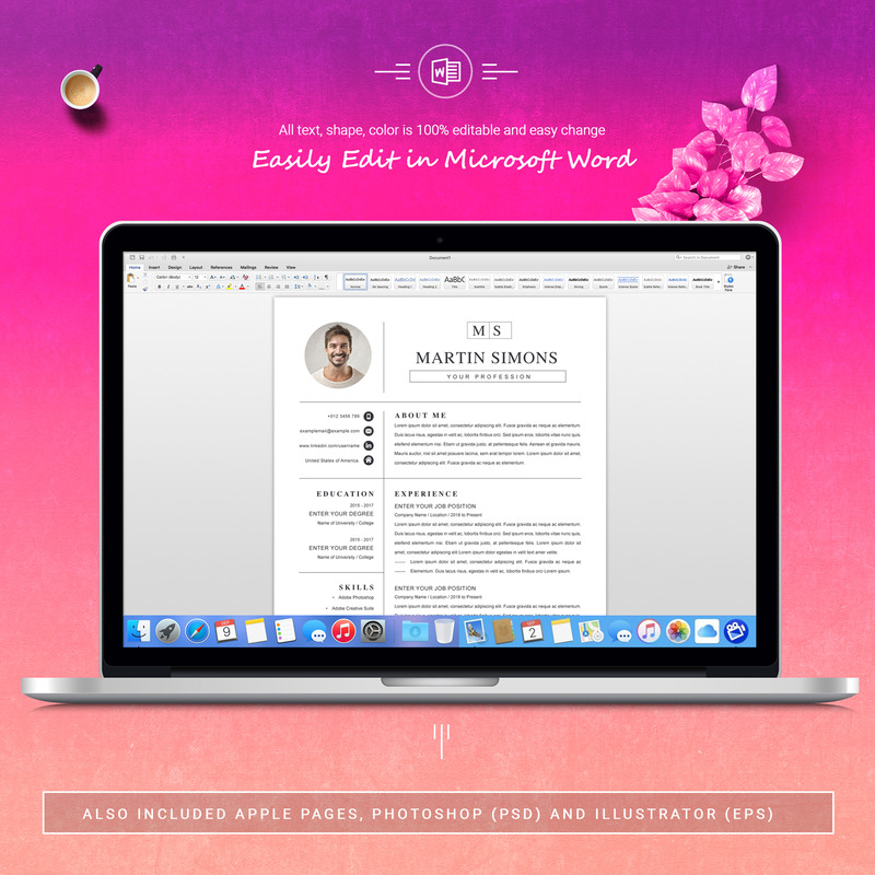 Martin Simons / Resume Template - Features Image 4