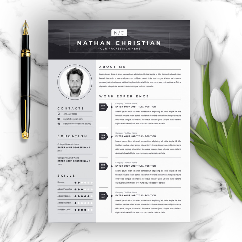 Nathan / Simple Resume Template - Features Image 1
