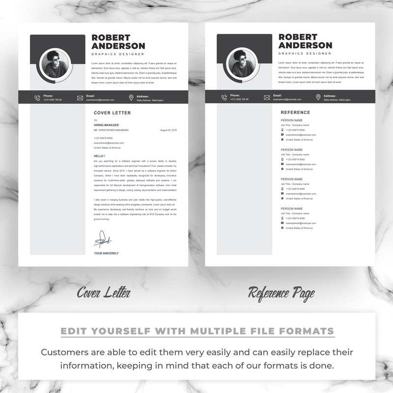 罗伯特·安德森 / 简历模板 - Features Image 3