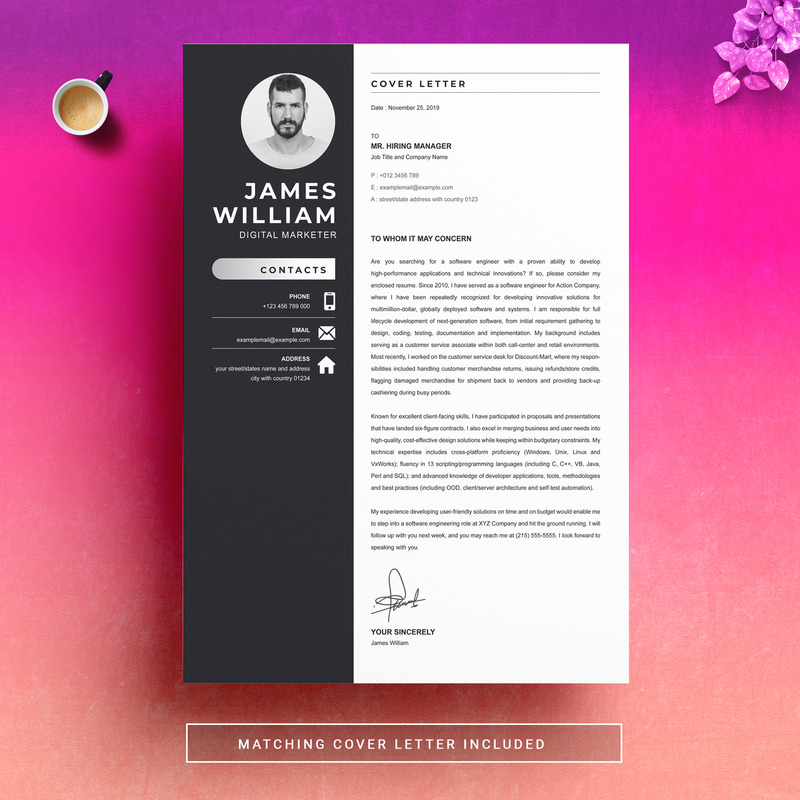 JAMES WILLIAM / CV Şablonu - Features Image 4