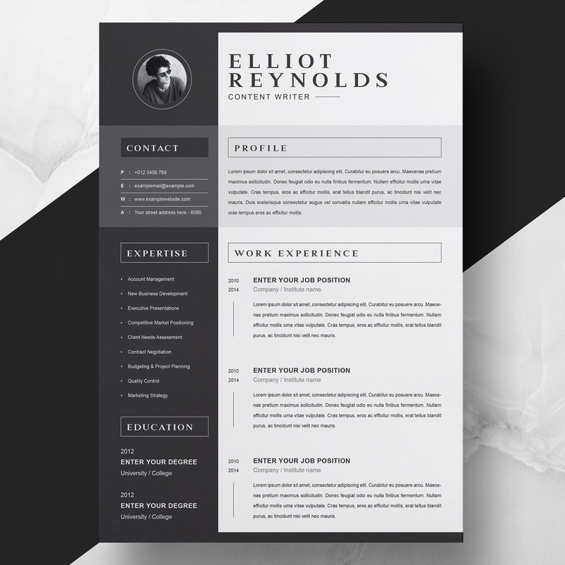 Flliot Printable Resume Templates - Features Image 1