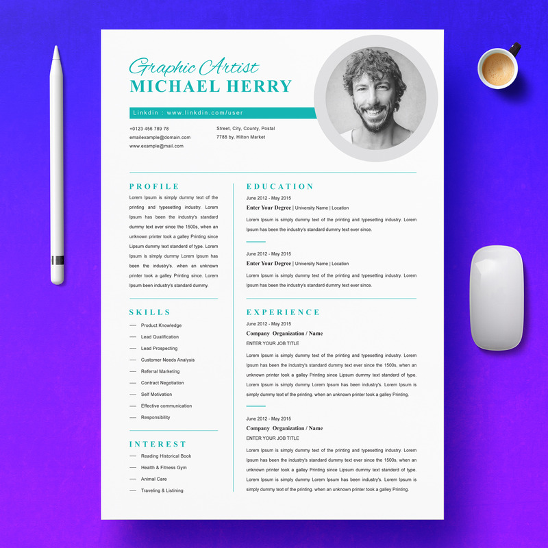 Herry / CV Özgeçmiş Şablonu - Features Image 1