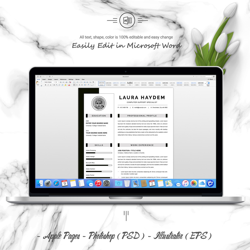 Profesional | Plantilla de CV CV - Características Imagen 5