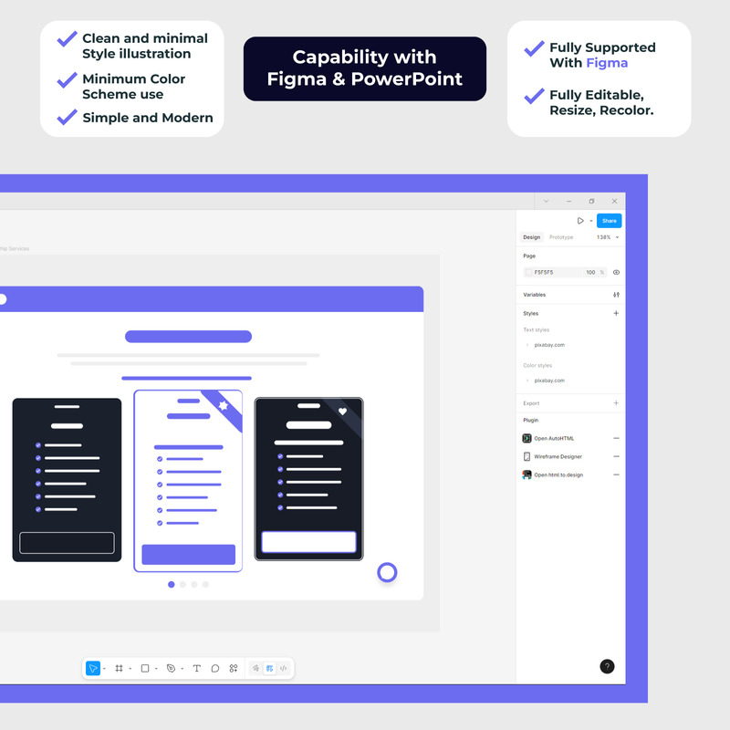 Minimalistisches Web-UI-Drahtmodell für Abonnement- und Mitgliedschaftsdienste - Eigenschaften Bild 2