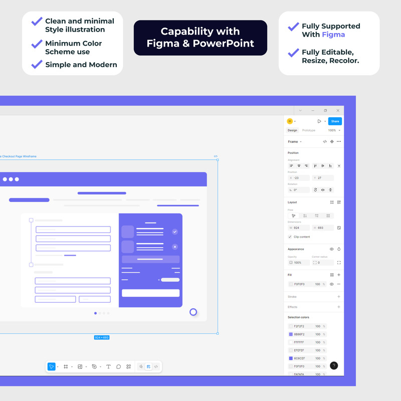 Ecommerce Checkout Page Wireframe Concept - Features Image 2