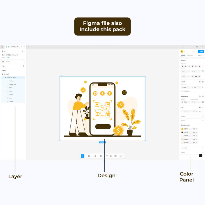 Scansiona QR e guadagna premi – Illustrazione concettuale digitale moderna - Caratteristiche Immagine 4
