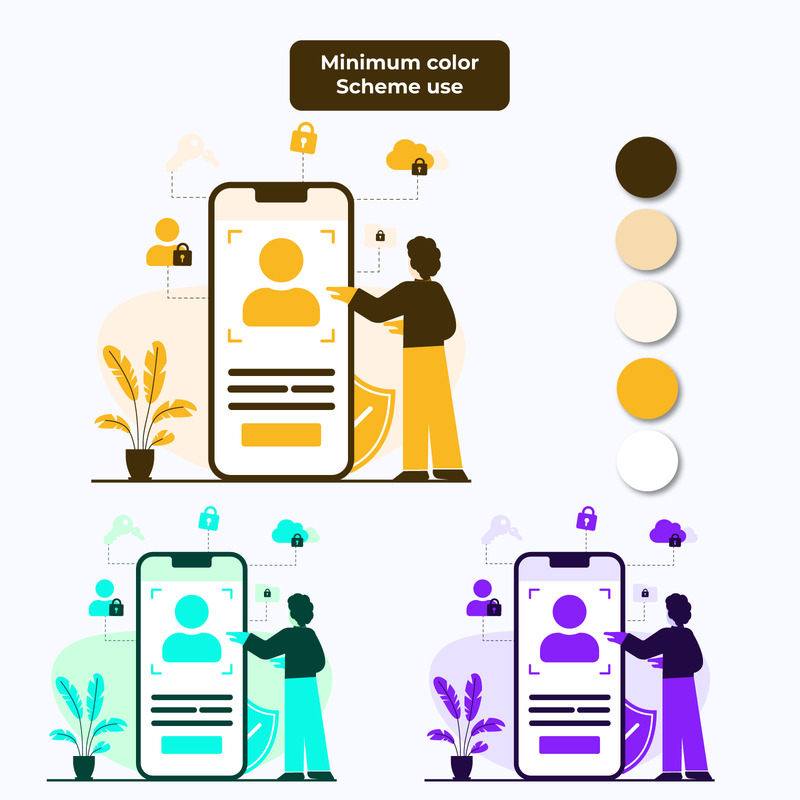 Güvenli Kullanıcı Kimlik Doğrulama Kavramı - Modern Konsept Tasarım - Features Image 2