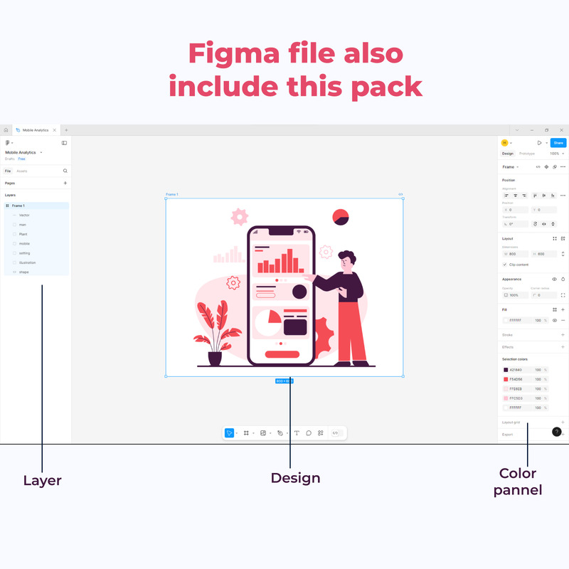 Mobile Analytics Concept – Modern Data Visualization Design - Features Image 4