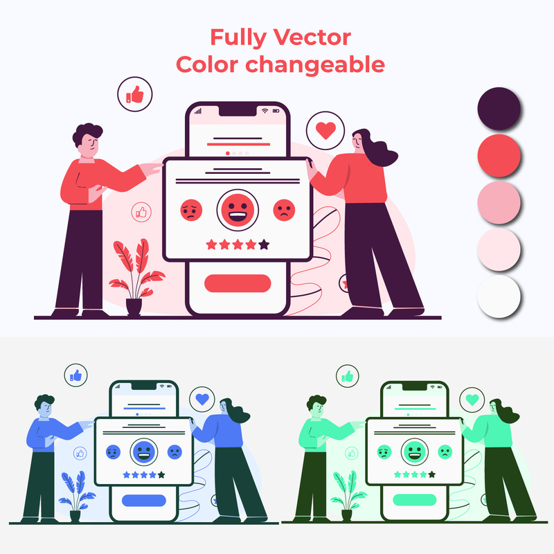 Koncepcja przesyłania opinii – projekt koncepcyjny Vector - Obraz funkcji 2