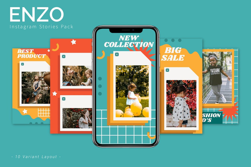 EnzoPRO Instagram Hikaye Şablonu Sosyal Medya - Features Image 1