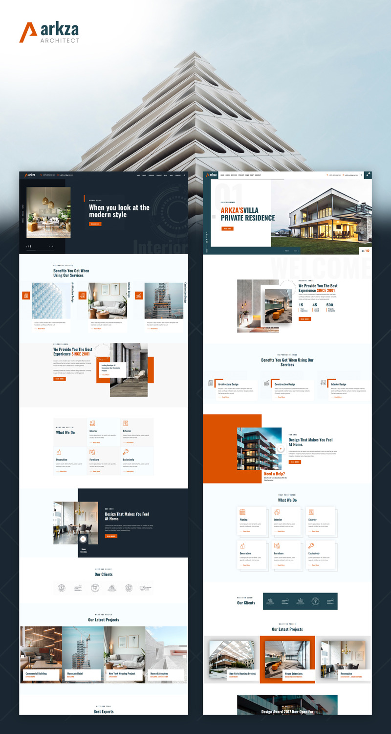 Arkza - Architecture & Interior Template - Features Image 1