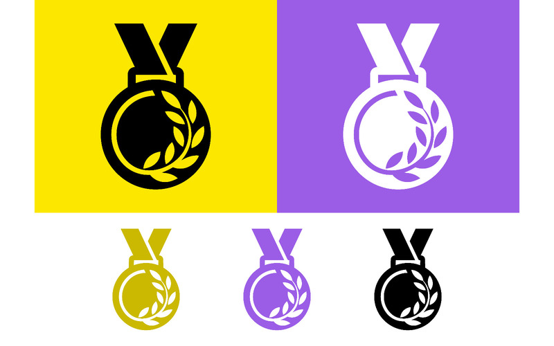 Medaglia con corona d'alloro per premio sportivo. - Caratteristiche Immagine 1