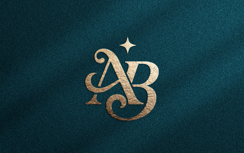 奢华 AB 字母组合 美妆化妆品标志 - Features Image 1