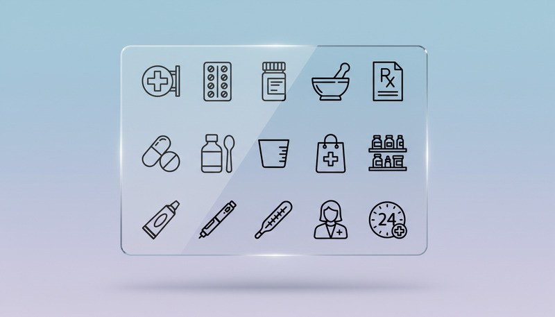 Pictogrammen voor apotheek- en medische producten – Overzicht van medicijnen, receptplichtige medicijnen en drogisterijproducten - Features Image 1