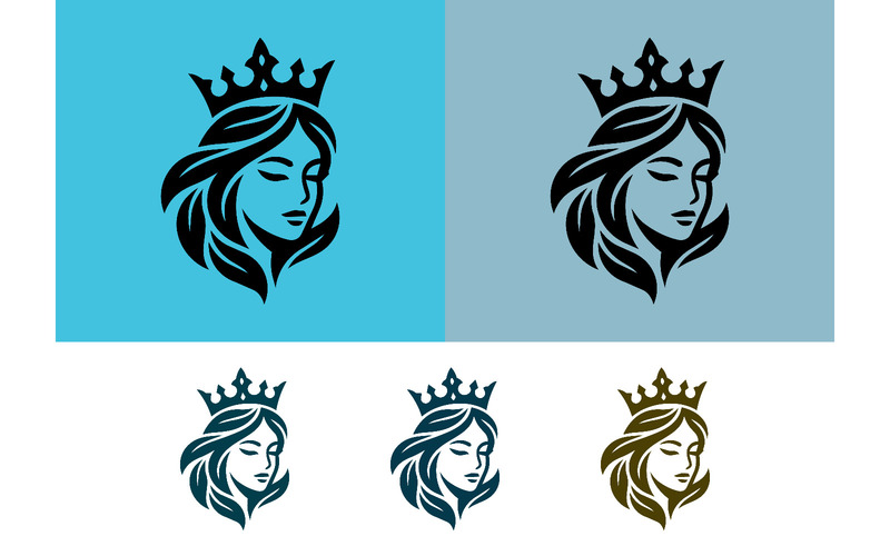 Logo raffigurante una donna con corona e fogliame. - Caratteristiche Immagine 1