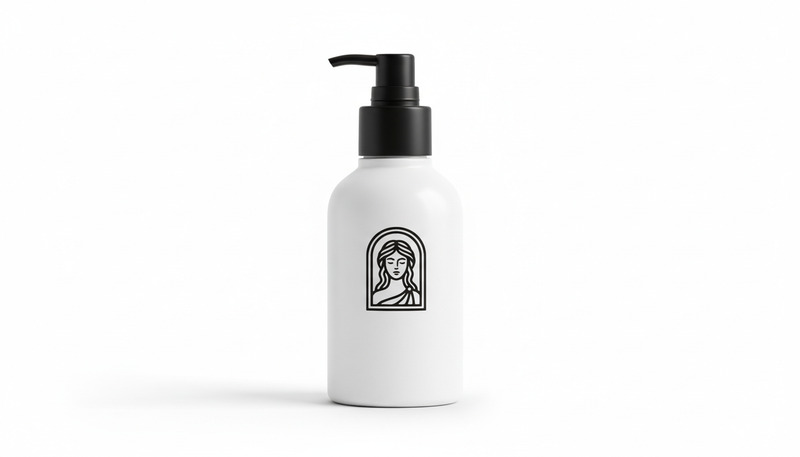 奢华美容水疗中心标志——优雅女性肖像，拱形边框，适用于护肤品和化妆品品牌推广 - Features Image 1