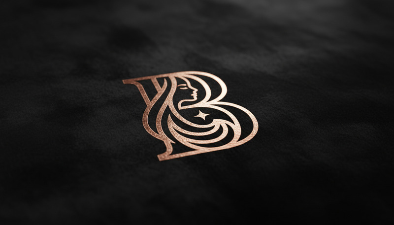 Luksusowe logo kosmetyczne Spa Beauty z literą B – elegancka kolekcja kobiecych monogramów - Obraz funkcji 1