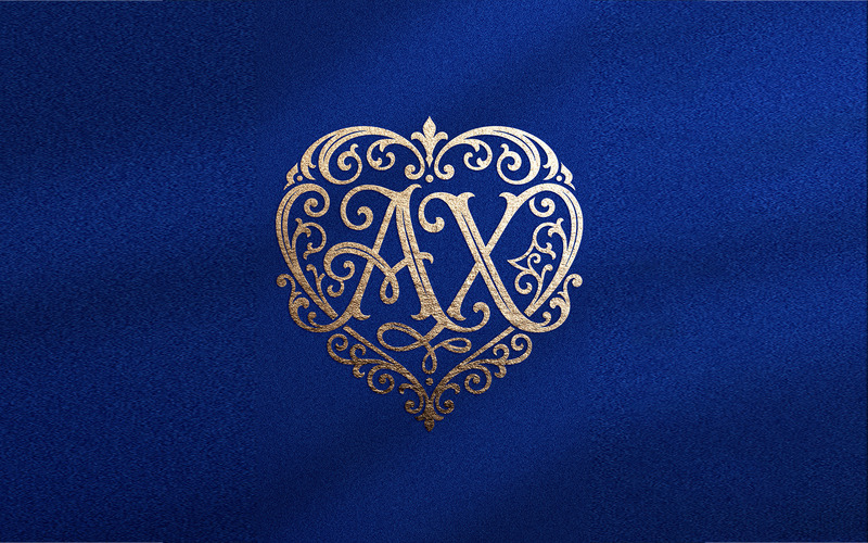 26 romantiska bröllopshjärtmonogrampaket AA-AZ SVG PNG | Lyxiga utsmyckade alfabetsinitialer - Features Image 1