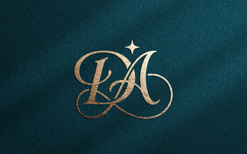 Lyxig DA-monogramlogotyp för premium skönhetsmärken - Features Image 1