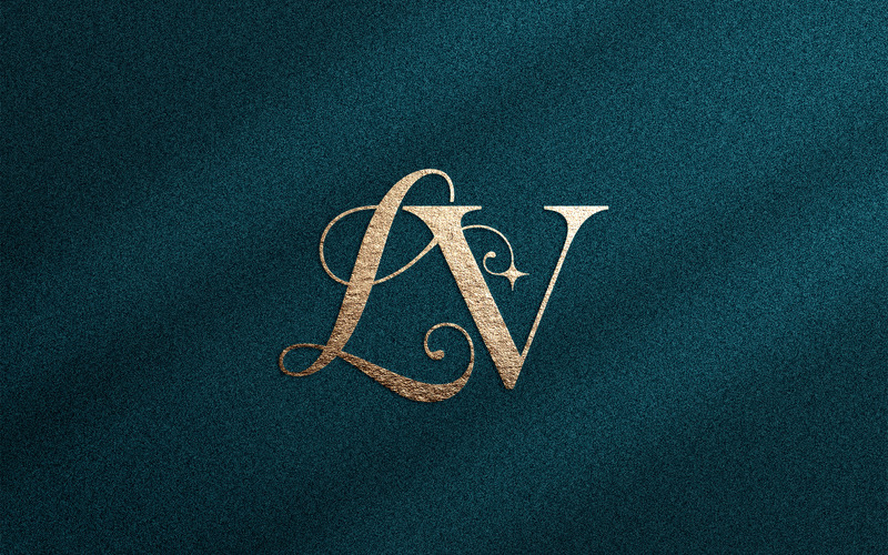 Elegant LV-monogram med lyxmärke - Features Image 1