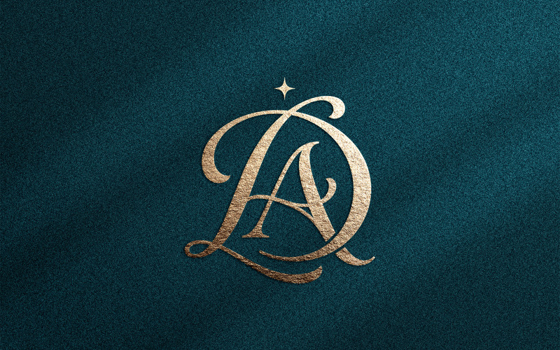 Lyxig DA-monogram Skönhetsmärkeslogotyp - Features Image 1