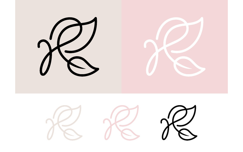 Een logo met de letter R, geïnspireerd op de natuur, met bladeren. - Features Image 1
